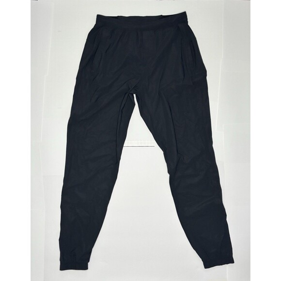 Lululemon Surge Jogger Mens Small Black Pants Ankle Zippers Running Athleisure - Picture 2 of 6